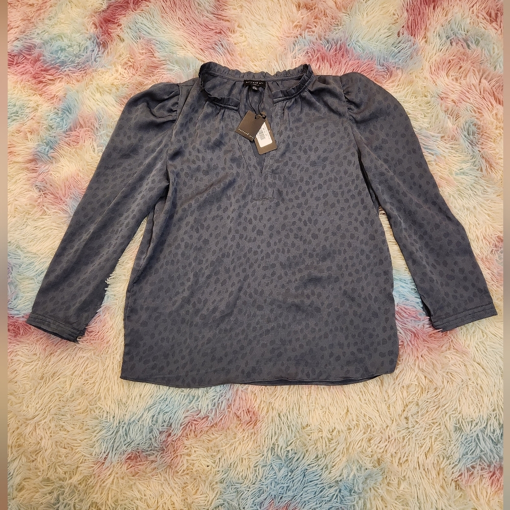 Jacquard Pleated Top